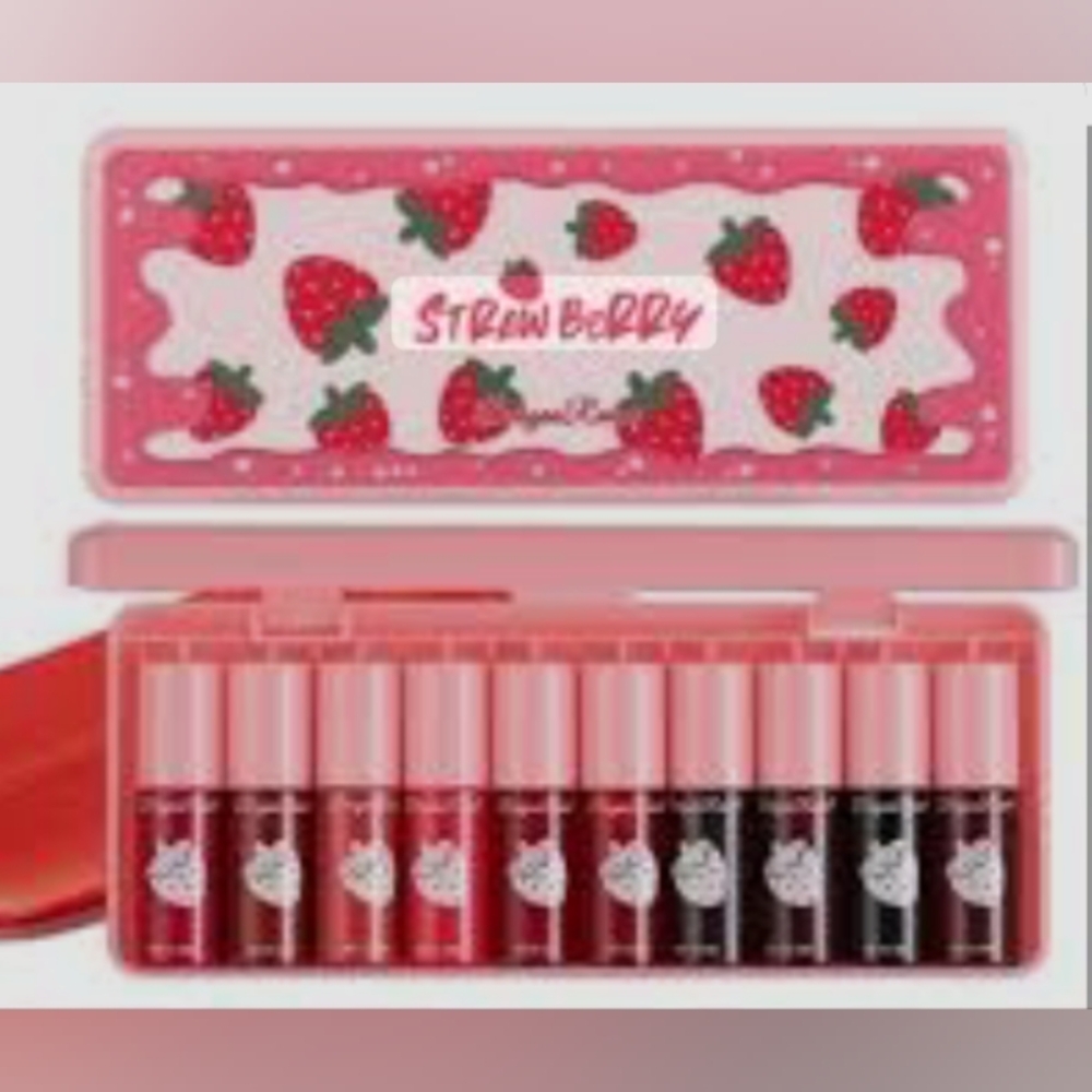 Lip Gloss Set - Red and Pink Shades